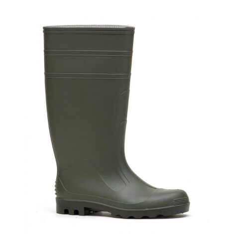 Bottes de jardin ROUCHETTE Rivage vert PVC pointure 40 doublure jersey semelle à crampons