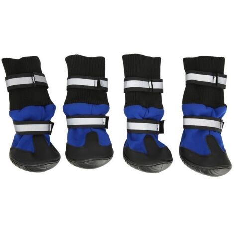 Bottes de Pluie Antidérapantes pour Chien - VGEBY - Taille M - Bleu - Confortable et Lavable
