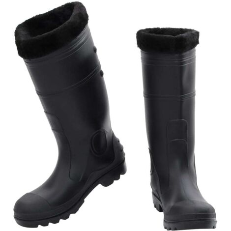 Bottes de pluie avec chaussettes amovibles noir taille 43 PVC CFW396841