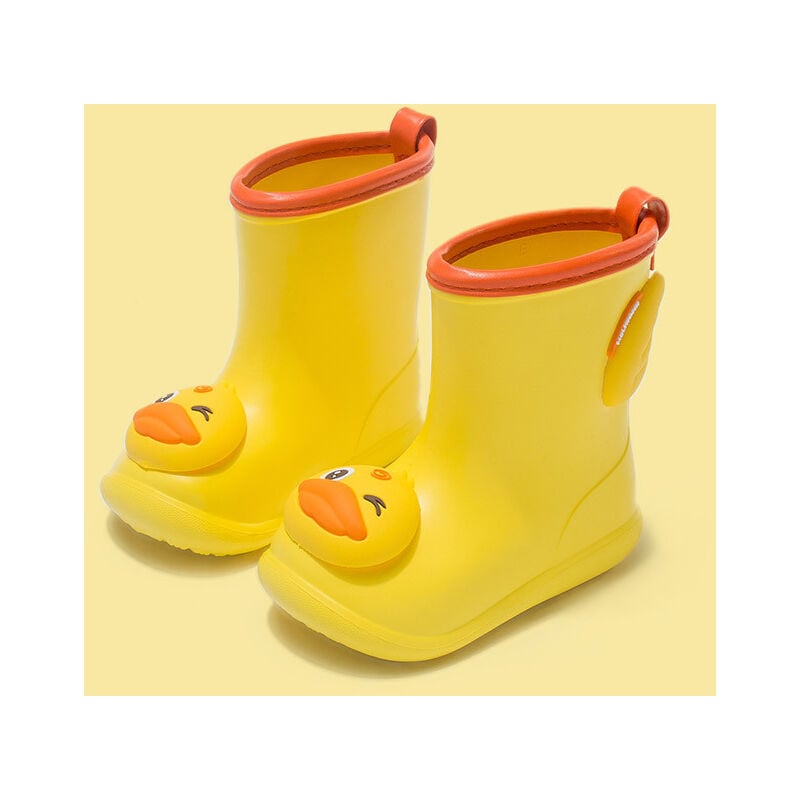 Bottes de pluie imperméables en caoutchouc avec poignées faciles à enfiler