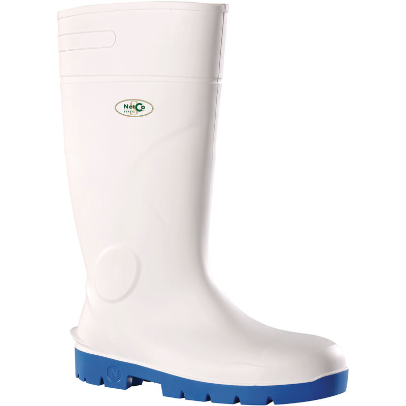 Botte AGRO TECH SEC CI S4 SRC blanc/bleu P37 - NETCO SAFETY - 00A2588-37