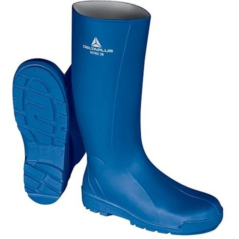 Bottes de sécurité en pvc Delta Plus nitric sbfo src bleu pointure 41 - La paire