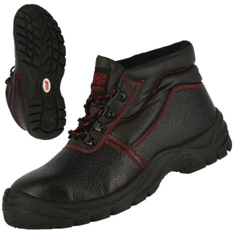 Bottes de sécurité BASIC STEP MID taille 43 noir S3 SRC EN20345 cuir pleine fleur