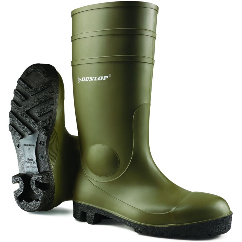 Bottes de sécurité S5 SRA vert/noir PROTOMASTOR FULL SAFETY P45 - DUNLOP - 142VP.45