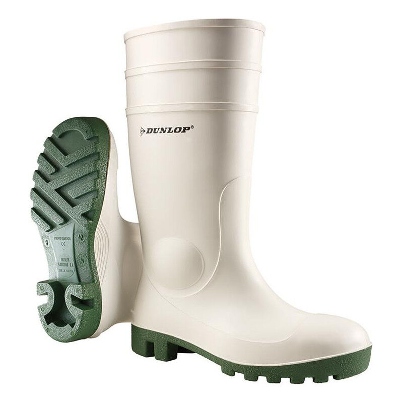 Dunlop - Botte Protomastor. blanc.Vert. Taille 46