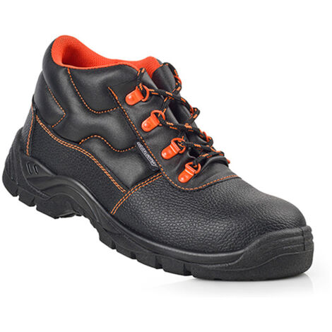 Bottes de sécurité en cuir noir s3 src taille 48 blackleather.