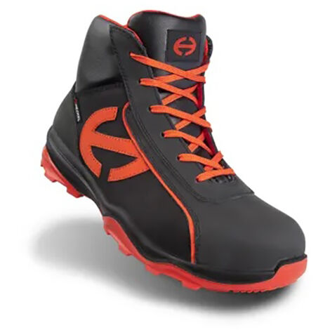 Bottes de sécurité Heckel RUN-R 300, Unisexe, T 42, Noir, Rouge, S3, SRC, antistatiques ( Prix pour 1 paire )
