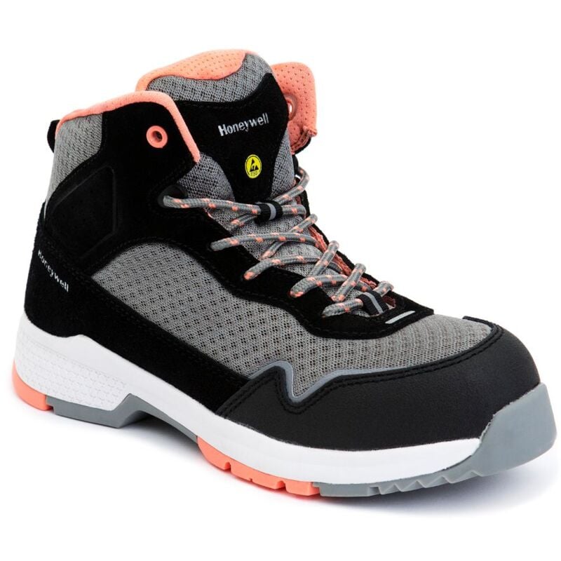 Bottes de sécurité Honeywell Safety Coral Mid S1P, Femme, t 38, Noir, Gris, S3 src, src ( Prix pour 1 paire )