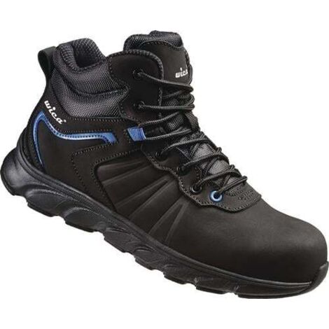 Bottes de sécurité Mathi taille 43 noir/bleu S3 SRC EN20345 Cuir