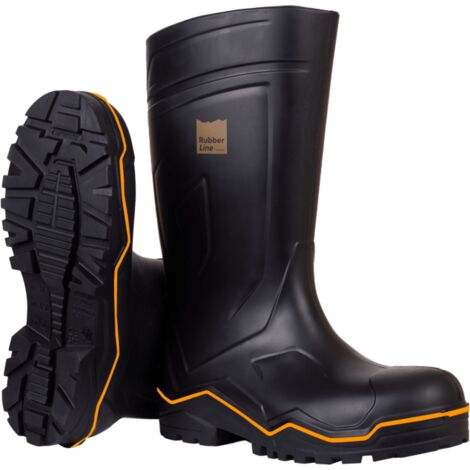 Bottes De Sécurité Noires S5 RUBBER LINE - SOLIDUR - RLS5NR-44