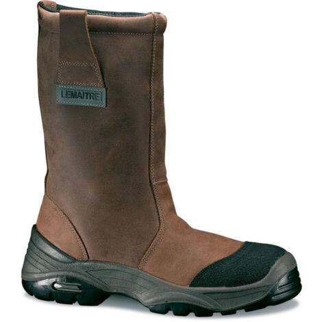 Bottes de sécurité non fourrées cuir Pull up BURAN CI SRC marron P38 LEMAITRE SECURITE BURAS30BF 38
