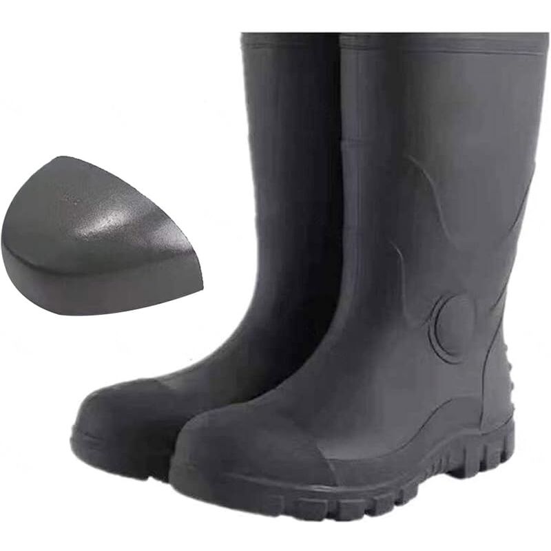 Bottes de sécurité Protective Footwear, Bottes en Caoutchouc imperméables,Chaussures de sécurité à Semelle en Acier à Embout d'acier,Bottes de