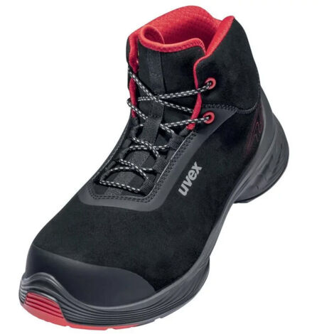 Bottes de sécurité Uvex Uvex 1 G2, Unisexe, T 44, Noir, Rouge, S3, SRC, antistatiques ( Prix pour 1 paire )