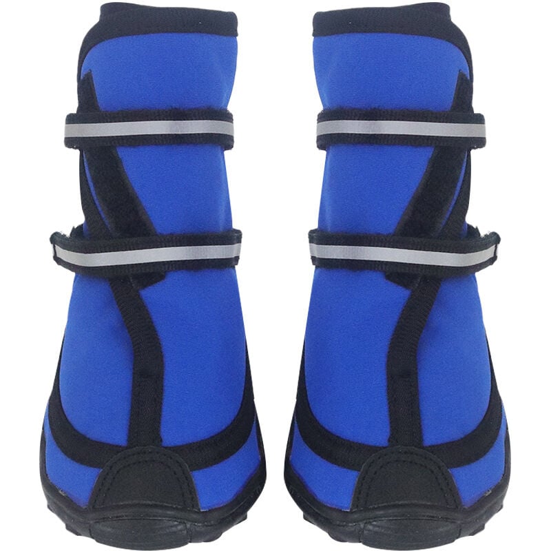 Bottes de sport pour chiens (bleu 10.6x7.2 cm)