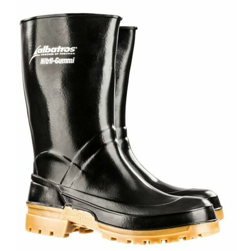 Guardian mid black - Botte en caoutchouc nitrilel - noir 37