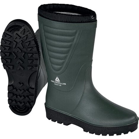 BOTTES DE TRAVAIL DELTA PLUS FOURREE EN PVC FROST OB SRA VERT- FROSTOBVE0 45