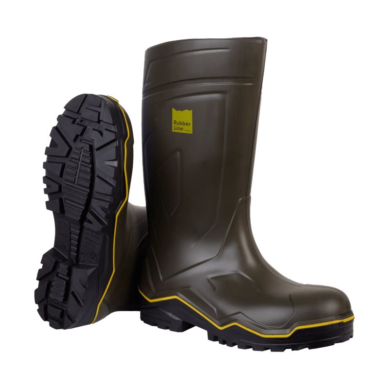 Bottes De Travail Vertes rubber line Solidur RLO4VT-45