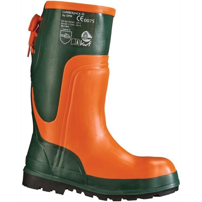 Bottes de sécurité forestière feldtmann orme taille 41 olive / orange - 35510-41