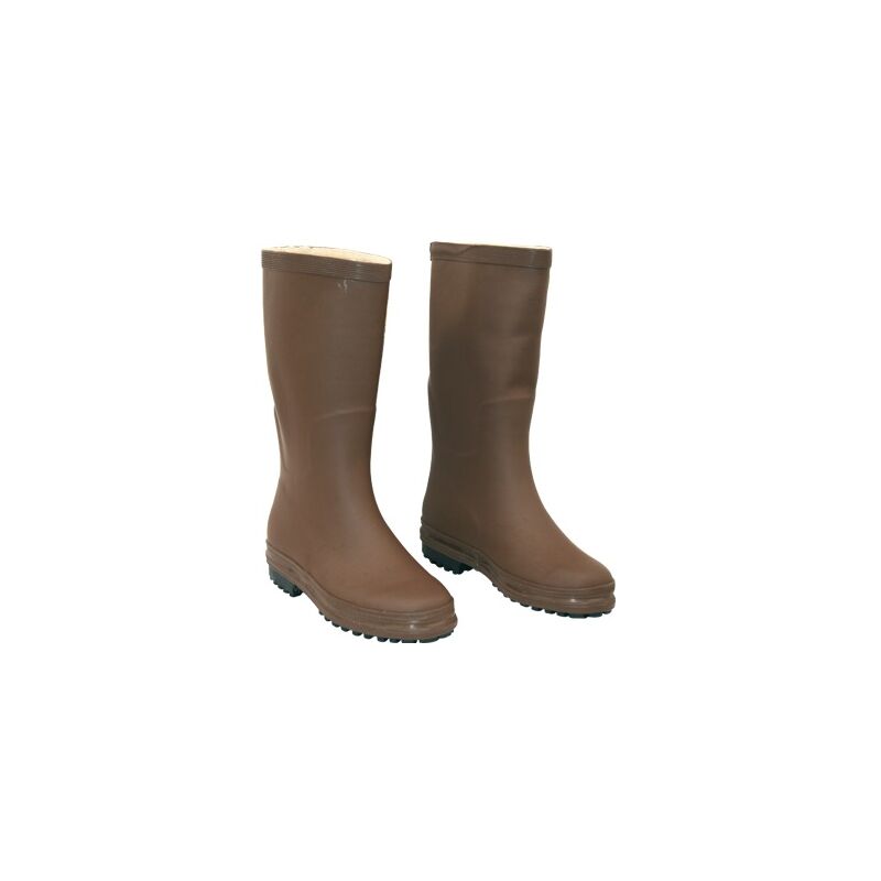 Led Leds - bottes en caoutchouc marron pour le travail et le jardin n 42