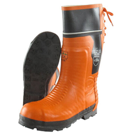 Bottes Forestière De Taille 44, Classe 2 Coque Métal Caoutchouc Vulcanisé.