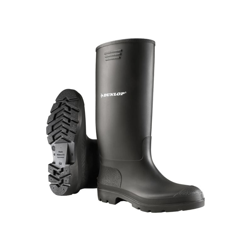 380PP Bottes imperméables en pvc noir 46 - Dunlop