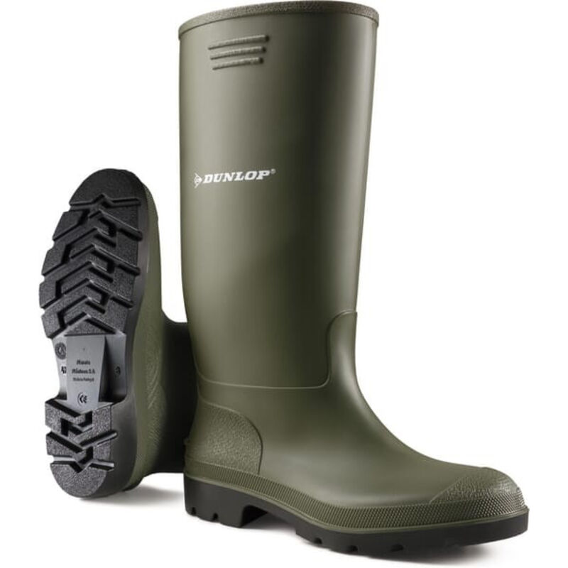 Bottes imperméables Dunlop 380VP Pricemaster vertes 43