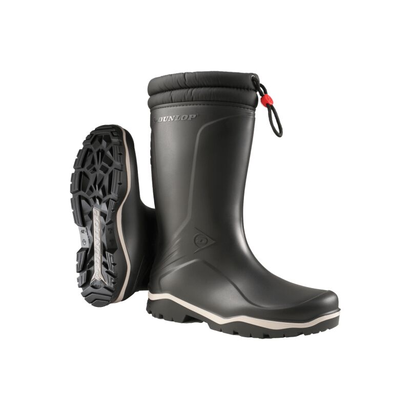 Bottes imperméables Dunlop K400061 Blizzard avec doublure en fourrure, noires 43