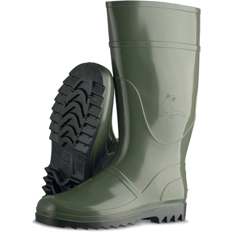 Bottes imperméables foca olive résistantes (45)