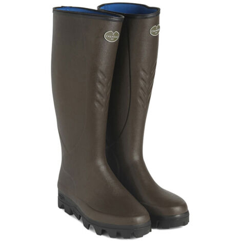 Bottes LE CHAMEAU Cérès Néoprène marron - Couleur Marron - Pointure chaussures 46