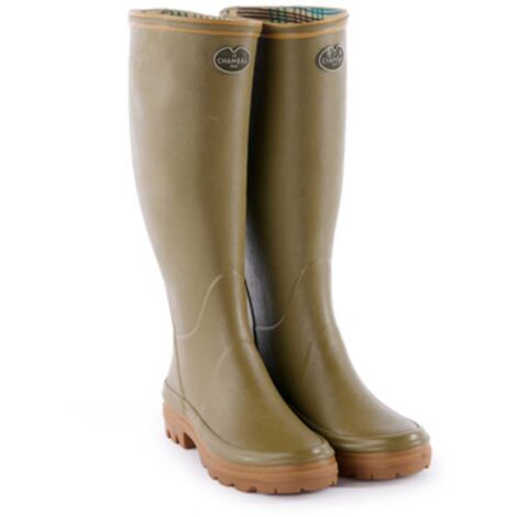 Bottes LE CHAMEAU Giverny femme vert Vierzon - CBA - Couleur Vert - Pointure chaussures 39