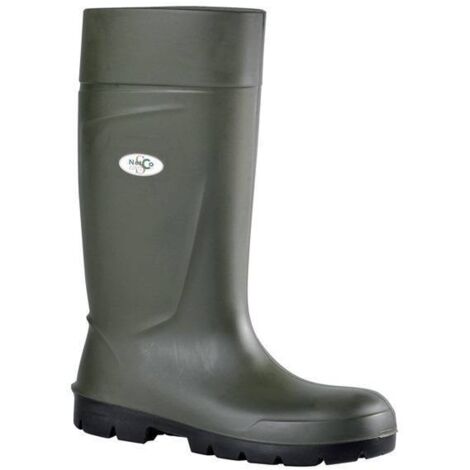 Bottes polyuréthane de sécurité Delta Plus - CBA - Couleur Vert - Pointure chaussures 38