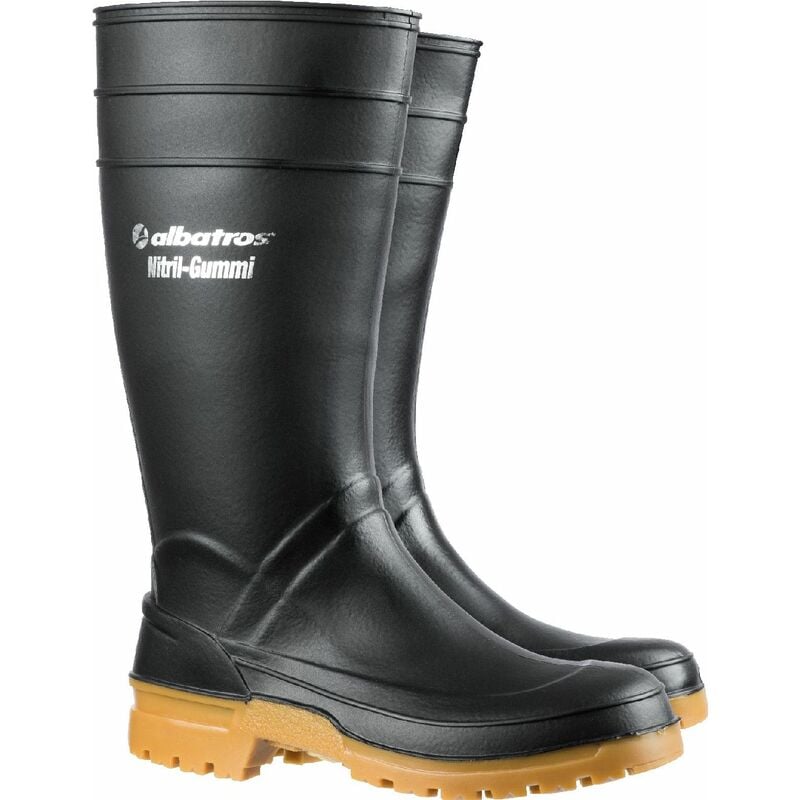 Guardian high black - Botte en caoutchouc nitrilel - noir 41