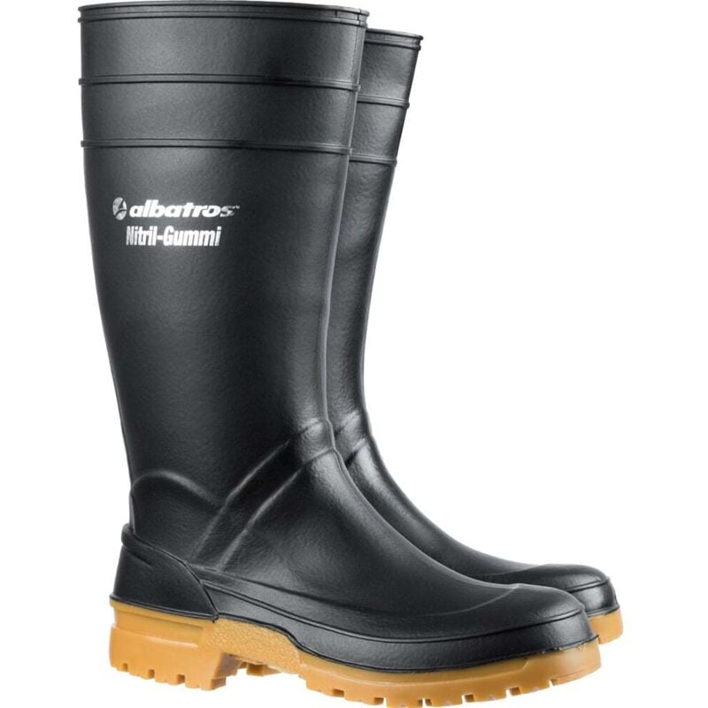 Guardian high black - Botte en caoutchouc nitrilel - noir 44