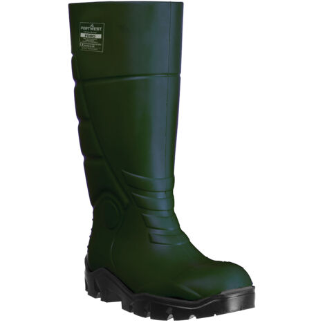 Bottes Pu Sans Sécurité O4 Ci Fo - Taille 38 - Vert - Portwest