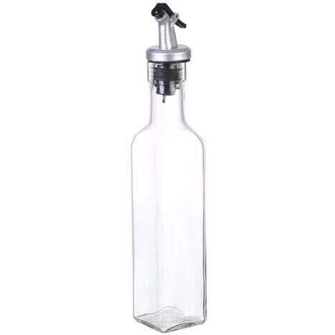 Bottiglia da 250 ml per olio d'oliva, con versatore per dosatore di olio d'oliva, aceto e altri liquidi - Set versatore per olio d'oliva 3 in 1