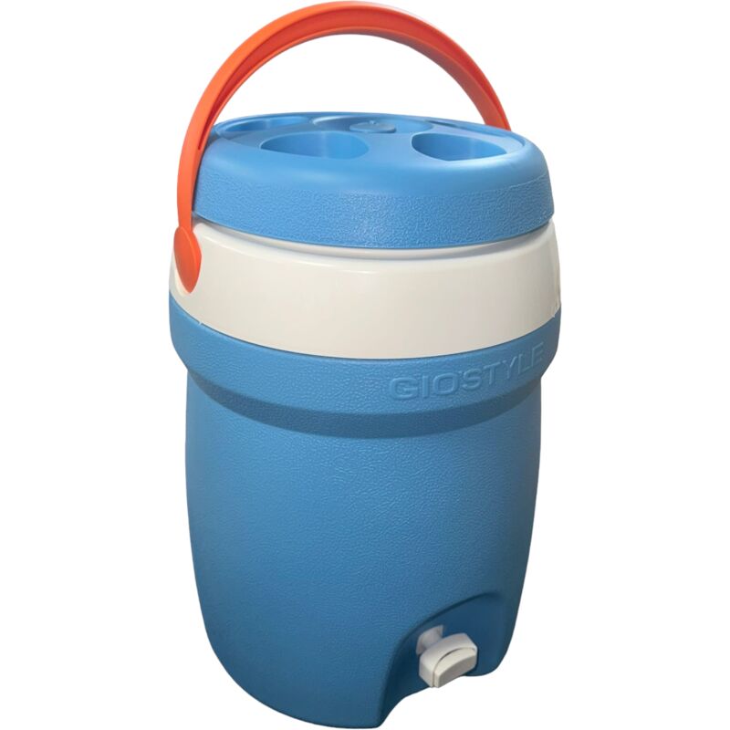 Bottiglia da campeggio thermos 10 Lt con rubinetto e tappo a vassoio porta bicchieri Giostyle