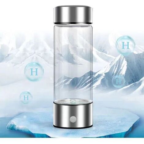 RAPANDA Bottiglia d'acqua a idrogeno con tecnologia PEM SPE - Essentials 2024 per uomini e donne - Generatore di acqua a idrogeno ricaricabile con confezione regalo, macchina per acqua a idrogeno per casa, uf