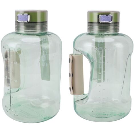 Bottiglia d'acqua idrogenata da 1,5 l, tecnologia SPE, PEM da 1300 ppb a 1800 ppb, generatore portatile di acqua ricca di idrogeno, bollitore sportivo per famiglia e fitness, verde chiaro