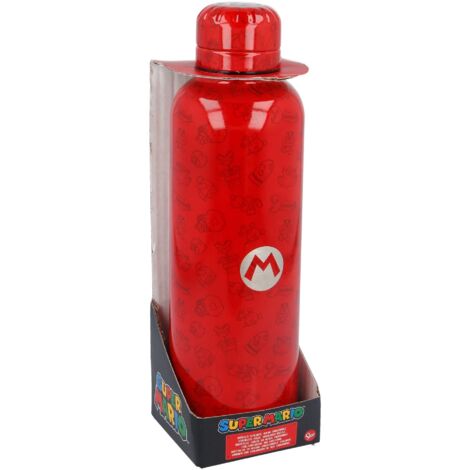 Bottiglia D'acqua In Acciaio Inossidabile - Borrace Termica - 515 ml Super Mario