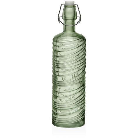Bottiglia d'acqua Versa Verde Vetro Alluminio 1 L 8,2 X 30,6 X 8,2 CM