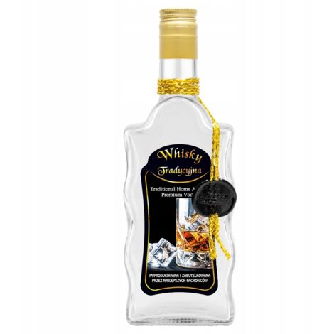 Bottiglia decorata con un'onda 500ml WHISKY TRADIZIONALE