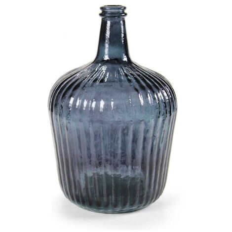 BOTTIGLIA DECORATIVA IN VETRO DA 10 LT IN COLORE NERO