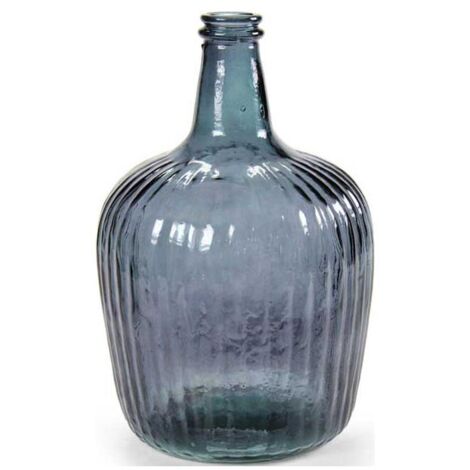BOTTIGLIA DECORATIVA IN VETRO DA 8 LT IN COLORE NERO