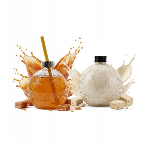 Bottiglia di vetro BOMBKA 400ml Regalo di Natale Liquore TAPPO + TUBO