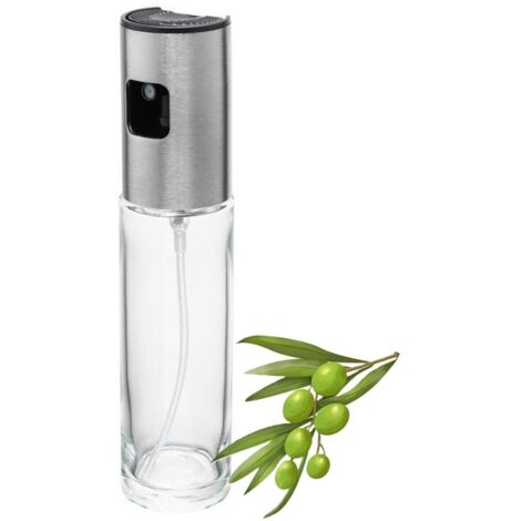 Bottiglia di vetro con distributore e spruzzatore RUBI 100 ml per olio e aceto