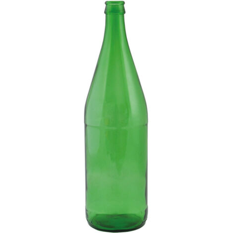 BOTTIGLIA IN VETRO 1000 ml - colore verde- 20 pezzi  - Senza Marca