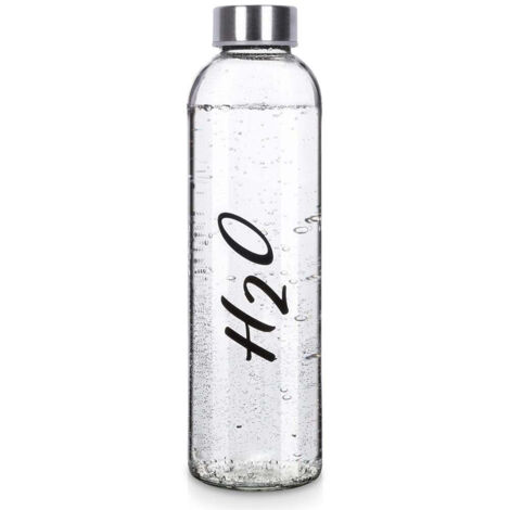Bottiglia in vetro per acqua, succhi di frutta, bevande, tappo a vite, brocca da cucina 700 ml