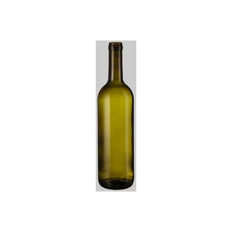 Bottiglia in vetro tipo 'bordolese' per vino 0,75 lt - col. trasparente (20 pezzi)