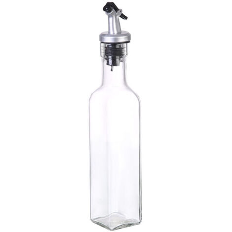 Bottiglia per olio d'oliva, dispenser per olio d'oliva, bottiglia in vetro con beccuccio versatore per cucina, con beccuccio antigoccia, contenitore per condimenti liquidi, 250 ml