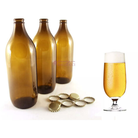 Bottiglie Birra Marrone 0,66 L – Con Tappo Corona – Confezione 20 pezzi